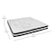 Flash Furniture King Size Dark Gray Fabric Platform Bed & Mattress HG-BM10-48-GG - alternate 2